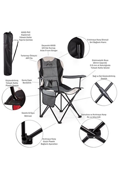 Evolite Nature Katlanabilir Kamp Sandalyesi – Taşınabilir