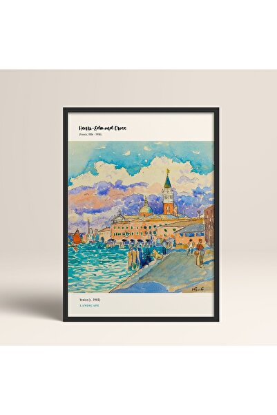 HOMEPACK Încadrat Modern Henri-edmond Cross 30x40cm 40x60cm 50x70cm Lemn alb negru Mdn006