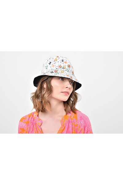 Saria Moda Women's Colorful Double Sided Bucket Hat