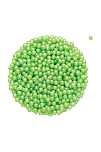 Dr. Gusto Green Beaded Cake Pops Decoration Candy - 4 Mm, 45 g