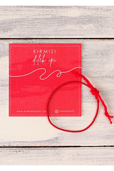 ONEPRETTYWISH Kırmızı Dilek Ipi Bileklik