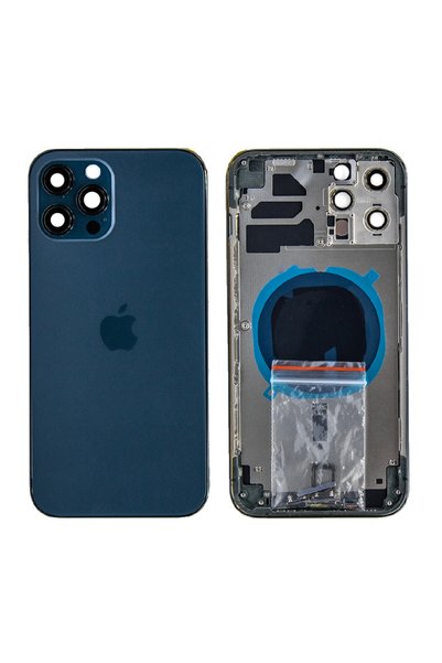 Genos Apple Iphone 12 Pro Max Uyumlu Kasa Boş Mavi