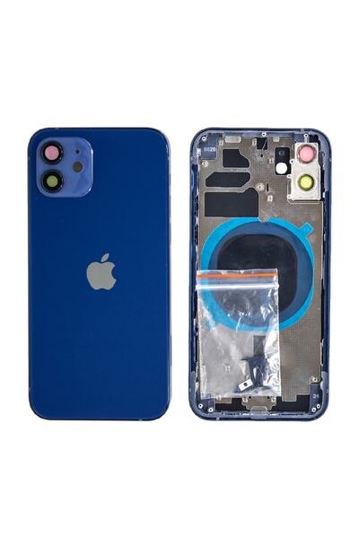 Genos Apple Iphone 12 Uyumlu Kasa Boş Mavi