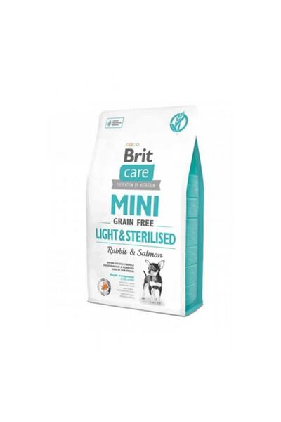 Brit Care Tahılsız 2kg Mini Light Sterillised Tavşanlı Somonlu Köpek Maması K...