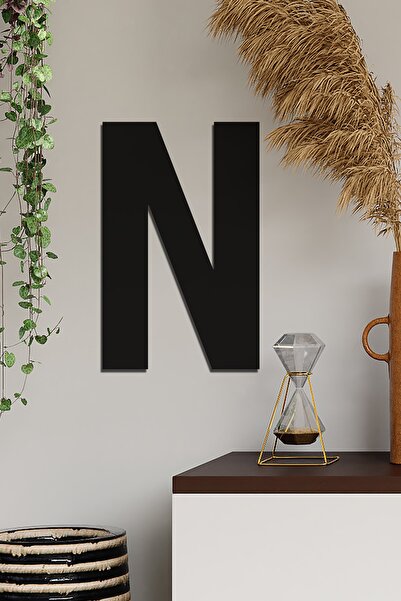 HTS TASARIM Ahşap "n" Harfi - Lazer Kesim Harfler