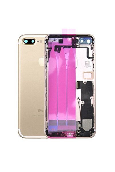 Genos Apple Iphone 7 Plus Uyumlu Kasa Dolu Gold Altın