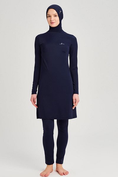 Haşema Σετ μαγιό με μπλε Navy Lycra 5 τεμαχίων