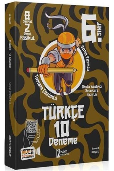 İsem Yayınları 6.sınıf Türkçe 10 Deneme