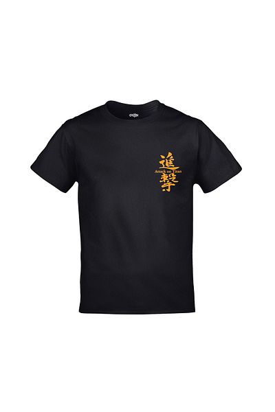 Orijin Tekstil Attack On Titan Survey Legion - Unisex μαύρο μπλουζάκι με στάμπα μπροστά και πίσω