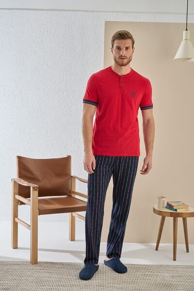 Svm 9395 Erkek Baskılı Pijama Takım