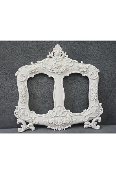 morlalem m Çift Resimlik Çerçeve Silikon Kalıp K-315, Polyester Taş Tozu Alçı...