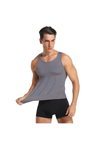 MİSTİRİK Torenova Model Corset Athlete Fit Athlete Gray Color