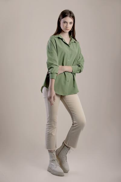 Pattaya Women's Basic Oversize Shirt P21s110-5260