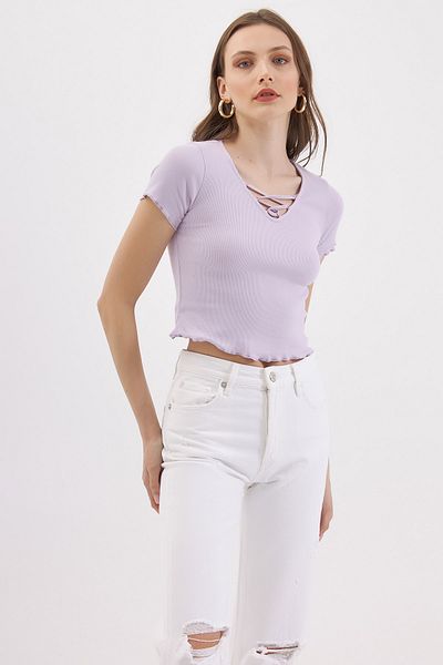 Pattaya Camisole-T-Shirt mit Kragen für Damen