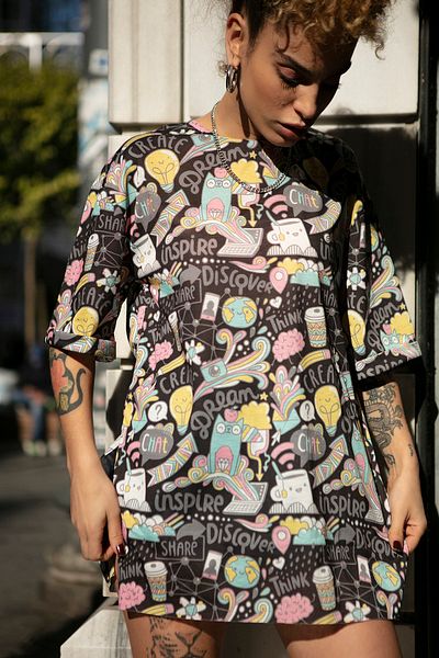 Pattaya Women's Printed Slit Short Sleeve T-Shirt Y20s110-3124