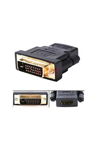 Temiz Pazar Hdmi Dişi Dvi (24+1) Erkek Çevirici Dönüştürücü Adaptor Tv Lcd Mo...