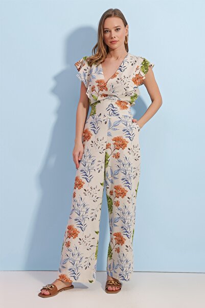 Pattaya Női virágmintás Gipe részletes vászon alsó felső készlet P23s191-1342