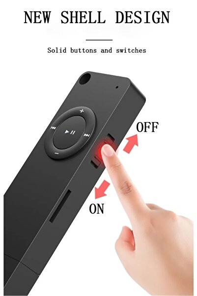 JUNGLEE Bluetooth Lu Mp3 Player Dahili Hoparlör Kablolu Ve Kablosuz Kulaklık Ile Kullanabilme Mini Mp3 Çalar