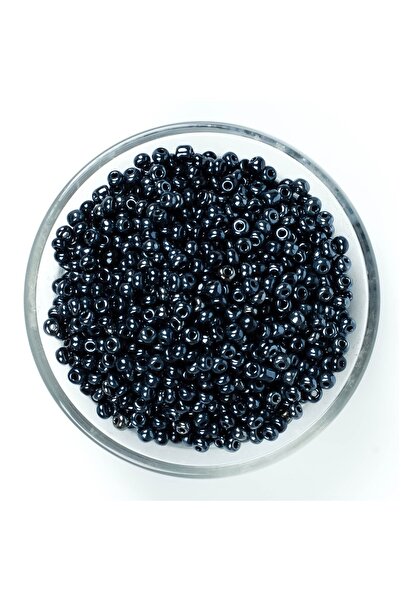 yfhobi 50 Gram - 4 Mm Hematit Renk Büyük Boy Kum Boncuk, Takı Yapım Boncuğu, ...