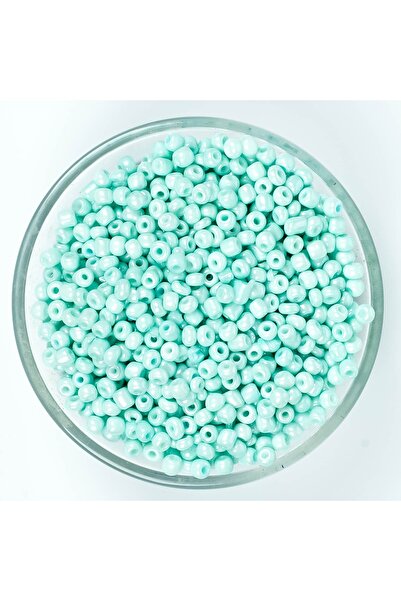 yfhobi 50 Gram - 4 Mm Su Yeşili Renk Büyük Boy Kum Boncuk, Takı Yapım Boncuğu...