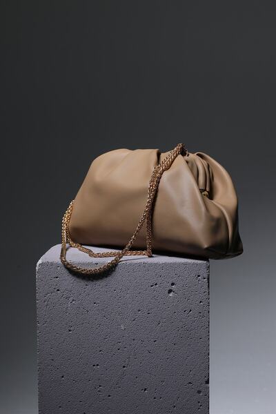 Berlesi Geantă de umăr cu lanț pentru femei Mink