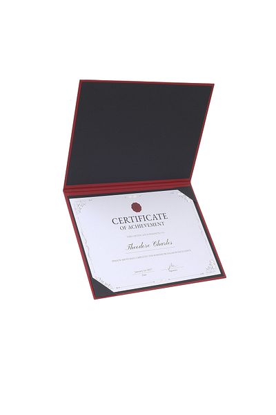 Milim Matbaa 2 Burgundy Diploma Container