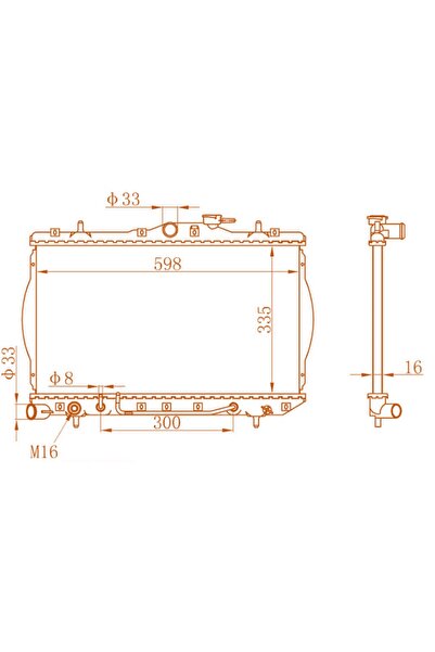Hyundai Accent/excel 1.3/1.3i/1.5i/1.6i 95-96 2531022005 Mt 335*608*16