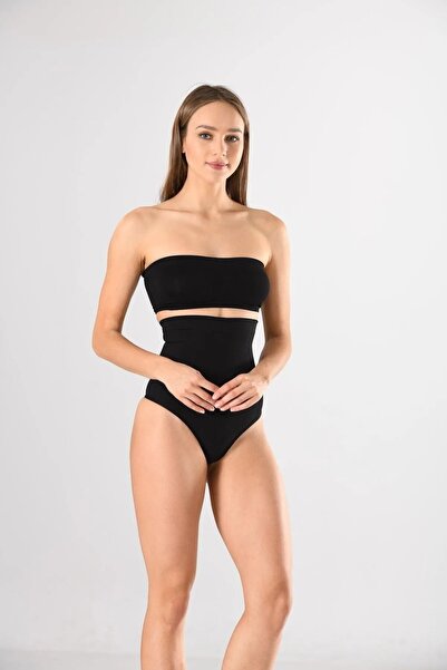 Donna Liberta Women's Extra High Waist Anti-Slip Silicone String Size 2 Slimming Belly Area Panties Corset