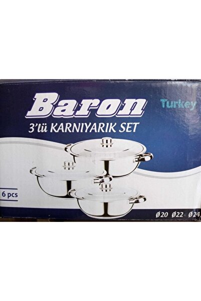 BARON 3'lü Karnıyarık Set