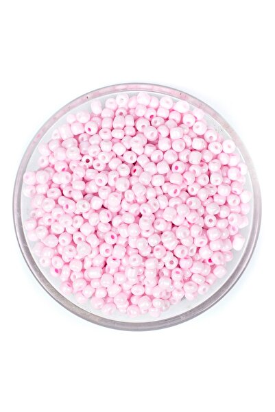 yfhobi 50 Gram - 4 Mm Açık Pembe Renk Büyük Boy Kum Boncuk, Takı Yapım Boncuğ...