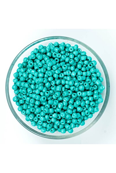 yfhobi 50 Gram - 4 Mm Turkuaz Renk Büyük Boy Kum Boncuk, Takı Yapım Boncuğu, ...
