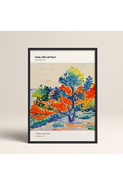 HOMEPACK Încadrat Modern Henri-edmond Cross 30x40cm 40x60cm 50x70cm Lemn alb negru Mdn003