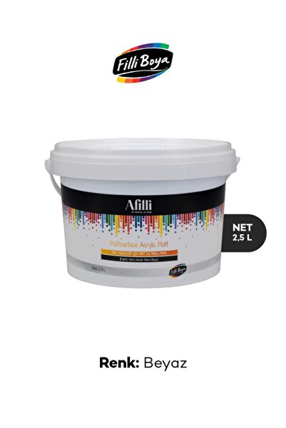 Filli Boya Afilli Multisurface Akrilik Mat 2,5 Lt Beyaz
