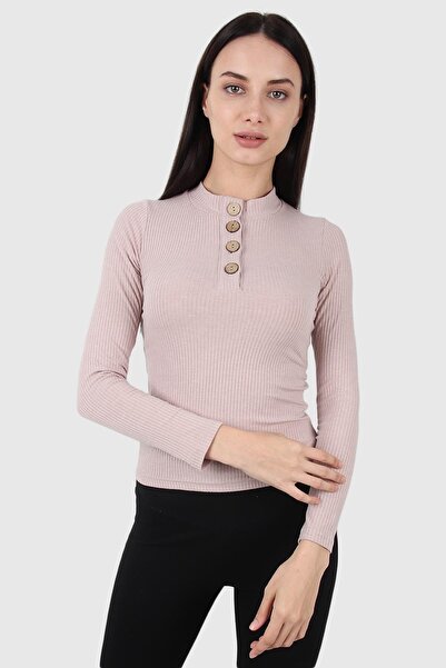 ALEXANDERGARDI Μακρυμάνικο μπλουζάκι με κουμπιά (b20-1669)