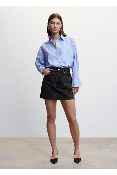 MANGO Woman DENIM MINI SKIRT