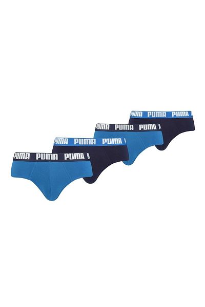 Puma Herren Slips - 4er Pack Basic Brief, Everyday, ECOM