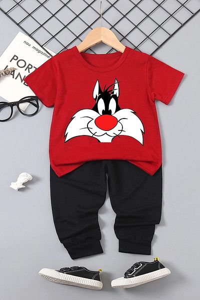 Trend Sizde Kids Unisex Sylvester Bottom - Top Tracksuit Set