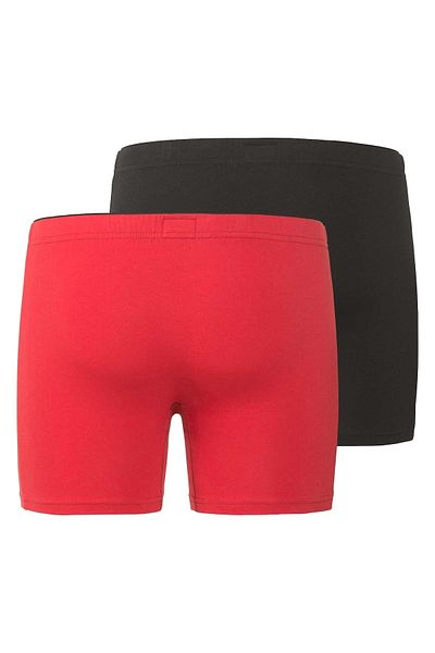 Götzburg GÖTZBURG Herren Boxershorts, 2er Pack - Radfahrer, Unterwäsche, Unterhosen, Baumwolle, Logo,