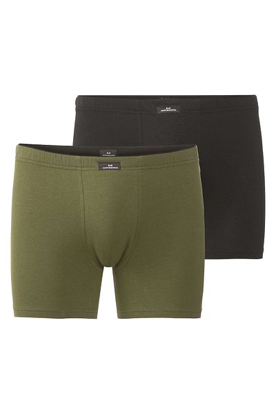 Götzburg GÖTZBURG Herren Boxershorts, 2er Pack - Radfahrer, Unterwäsche, Unterhosen, Baumwolle, Logo,