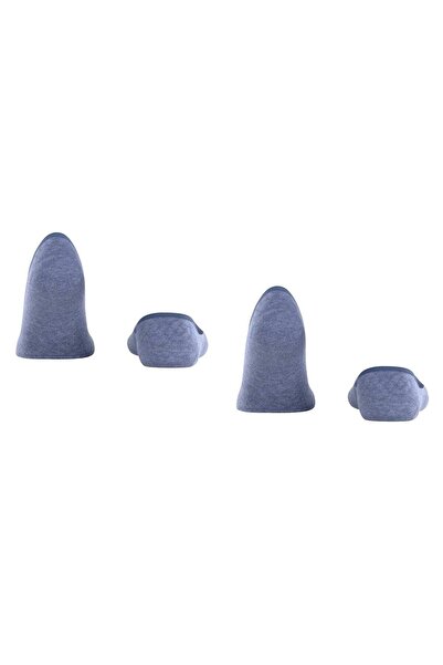 Burlington 2er-Pack Herren Füßlinge – Casual IN, rutschfester Absatz, Einfarbig