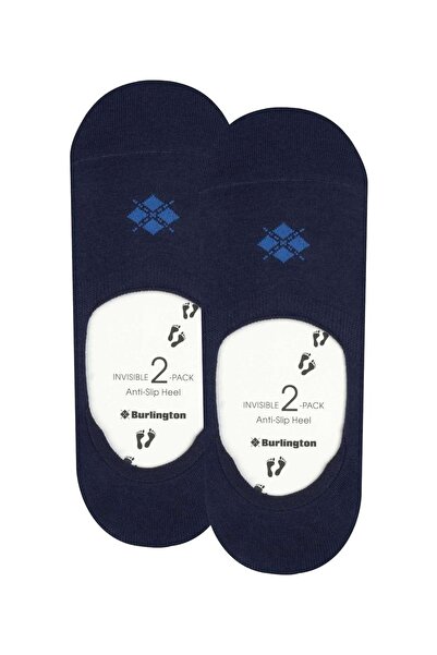 Burlington 2er-Pack Herren Füßlinge – Casual IN, rutschfester Absatz, Einfarbig