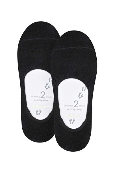 Burlington Damen Füßlinge, 2er-Pack – Everyday IN, rutschfester Absatz, einfarbig