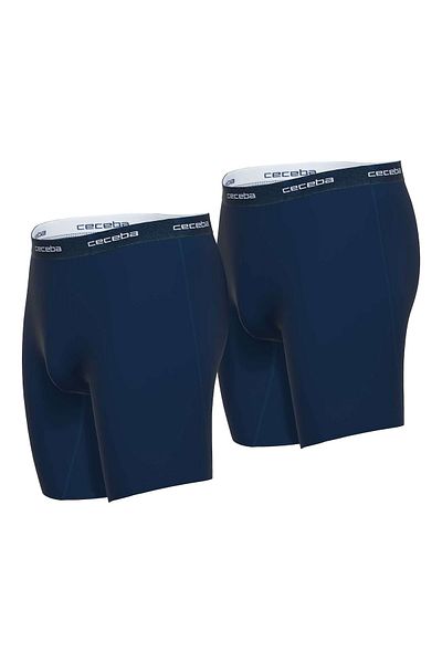 Ceceba Herren Shorts, 2er Pack - Boxershort, Long Boxer, Basic, Baumwolle, M-7XL, einfarbig