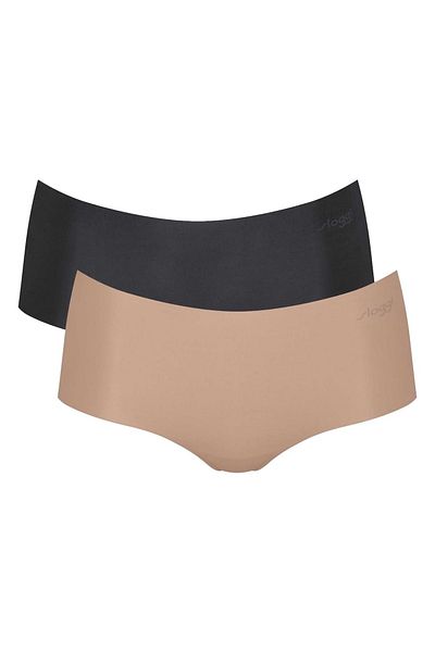 SLOGGI Pantaloni scurți Damen, pachet 2er - Pantaloni scurți Zero Microfibre 2.0, Mikrofaser, einfarbig