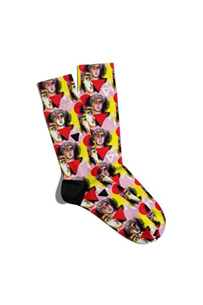 Eğlenceli Çoraplar Fun Socks Unisex Mythology Sculpture Popart Printed Socks ...