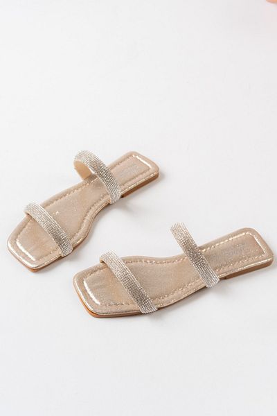 lmn ayakkabı Golden Sultan Orthopedic Sole 1cm Heeled 2 Wide Original Stone Evening Dress Beach House Slippers