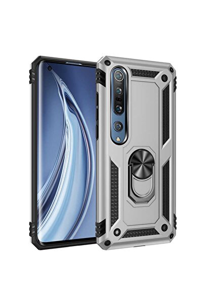 Rivor Xiaomi Mi Note 10 Lite Uyumlu Kılıf Military Armour Yüzüklü Standlı Kor...