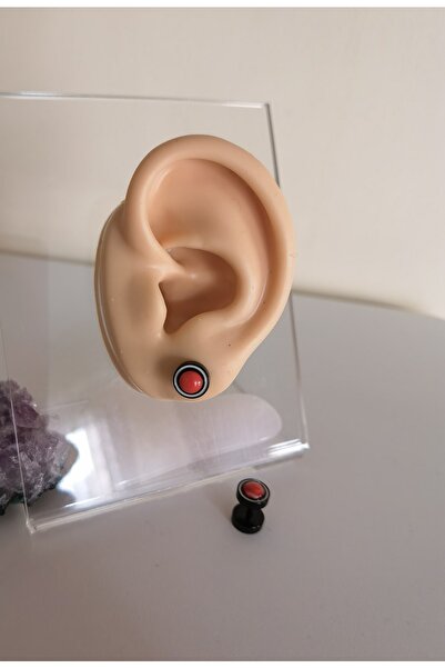 Bylin Cerrahi Çelik Tünel Görünümlü Bombe Kulak Piercing Küpesi - 1 Adet