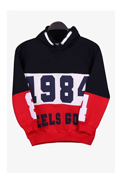 Breeze Hanorac pentru băiat, îmbrăcăminte moale, albastru marin imprimat (vârste 8-14)