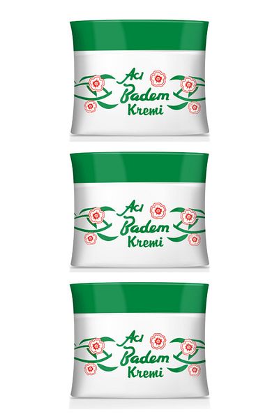 Bebak 70 ml 3 Pieces Bitter Almond Cream Jar